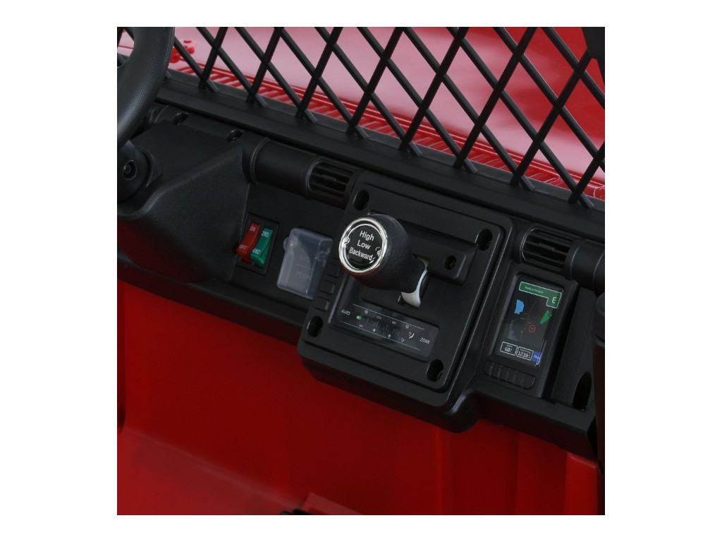Детский электромобиль Джип Toyota 2566AEBLR-1(24V), 4 мотора35W, 1акум24V7AH, красный, Bambi Racer
