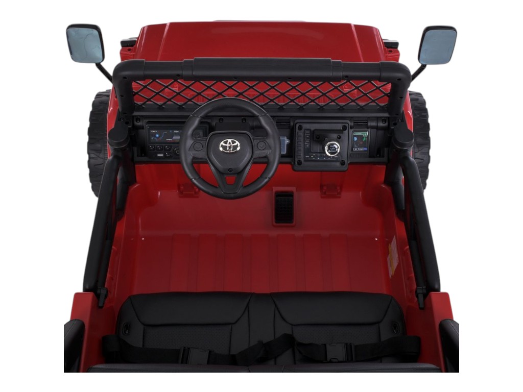 Детский электромобиль Джип Toyota 2566AEBLR-1(24V), 4 мотора35W, 1акум24V7AH, красный, Bambi Racer