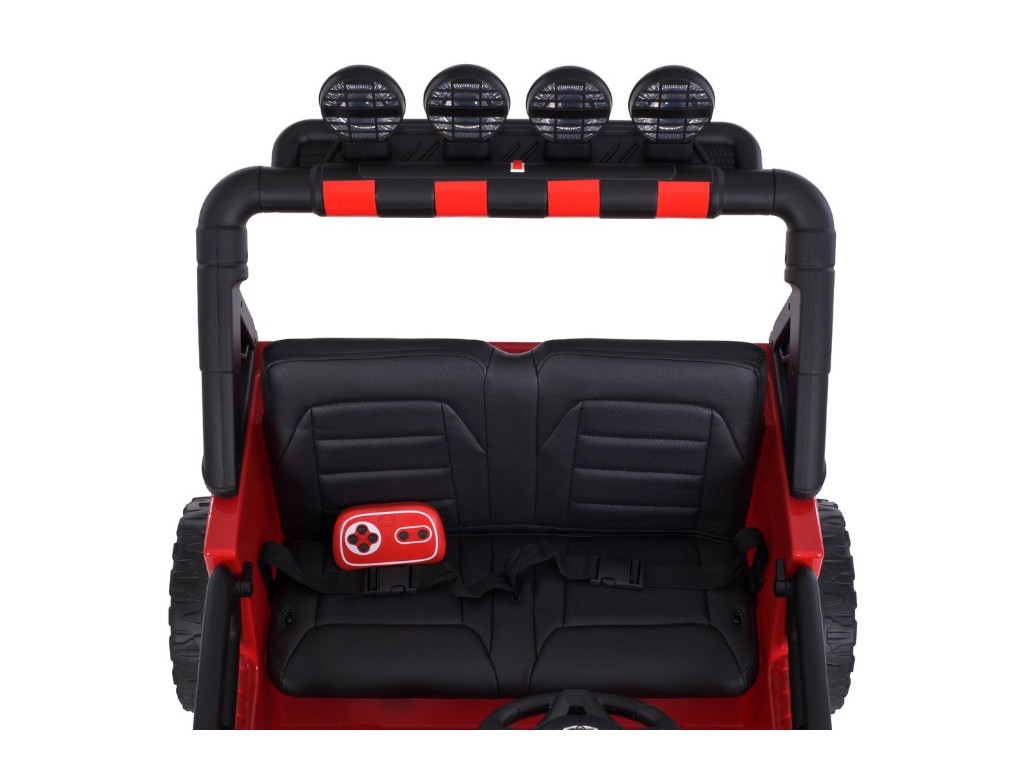 Детский электромобиль Джип Toyota 2566AEBLR-1(24V), 4 мотора35W, 1акум24V7AH, красный, Bambi Racer