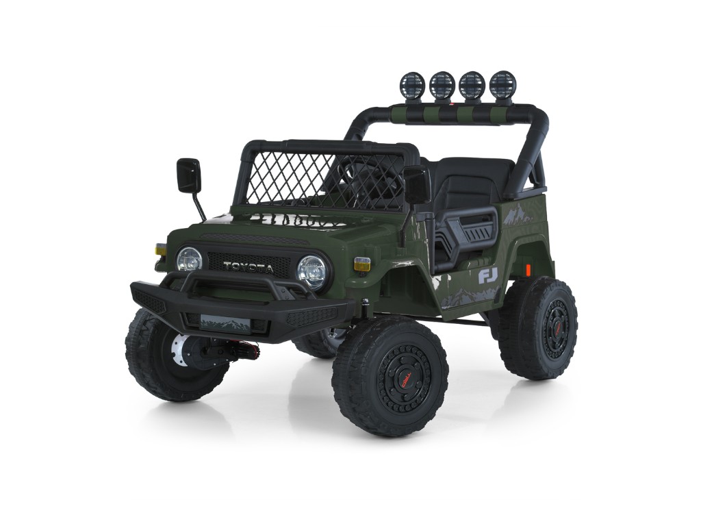 Детский электромобиль Джип Toyota 2566AEBLR-1(24V), 4 мотора35W, 1акум24V7AH, хаки, Bambi Racer