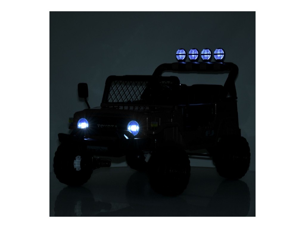 Детский электромобиль Джип Toyota 2566AEBLR-1(24V), 4 мотора35W, 1акум24V7AH, хаки, Bambi Racer