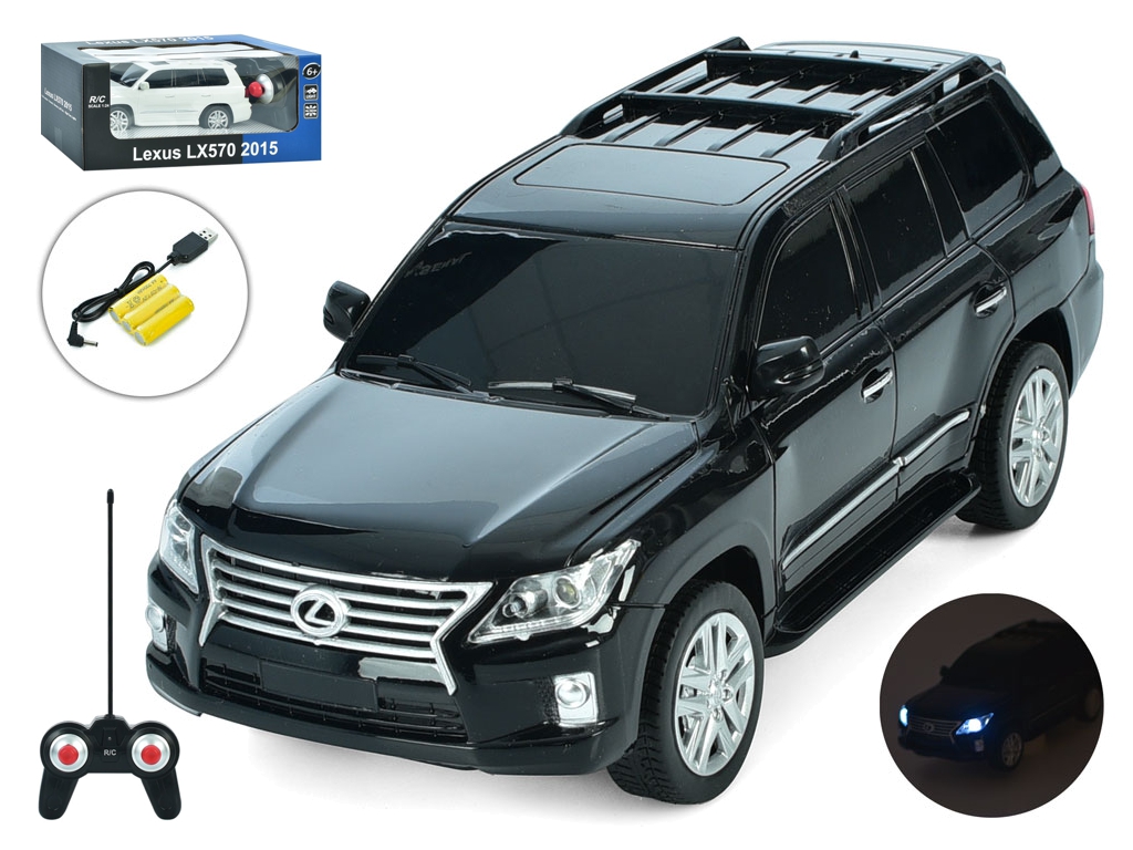 Джип 27054 радиокер., Lexus, 1:24, аккум., резин. колеса, USB, 2 цвета, светло, кор., 28-11,5-14,5см
