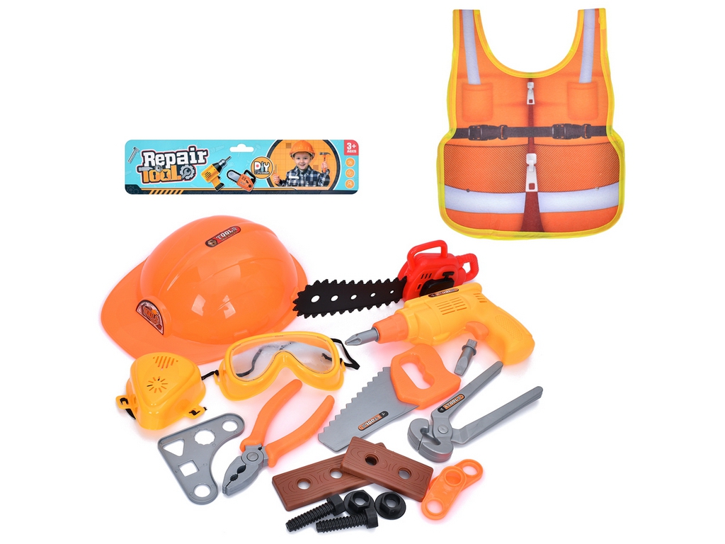 Набор инструментов игровой 333G-2, 42 см, с жилетом и каской, BabyToys