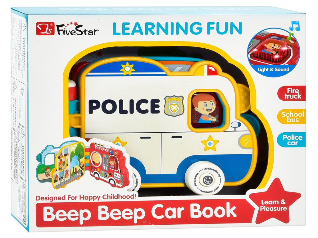 Игра 35886 книга, развивающая, авто, 2 цвета, 35886