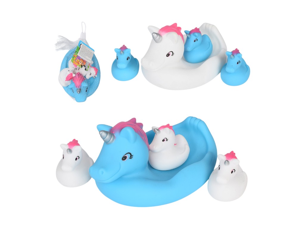 Игрушка для купания единороги, набор 4 шт., 2 цвета (цена за 1 шт.)