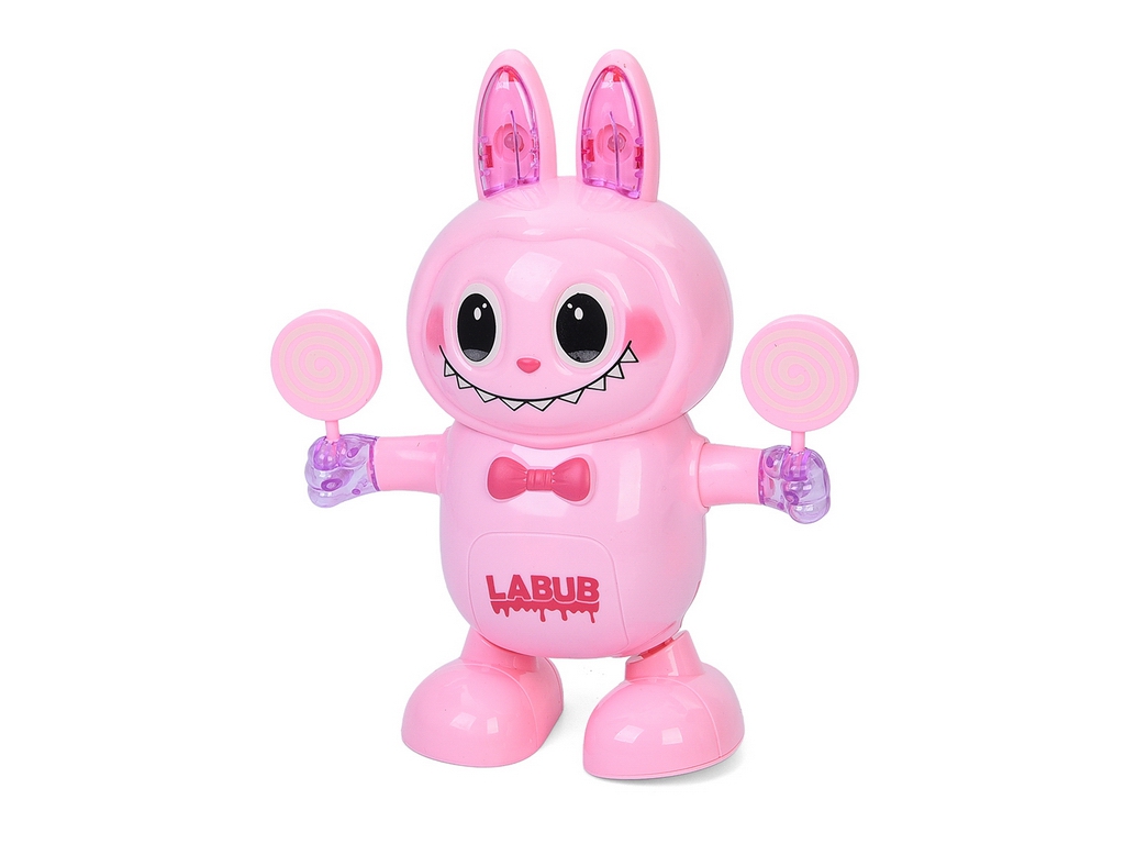 Музична іграшка Labubu 01-23, 22 см,танцює, 3 кольори