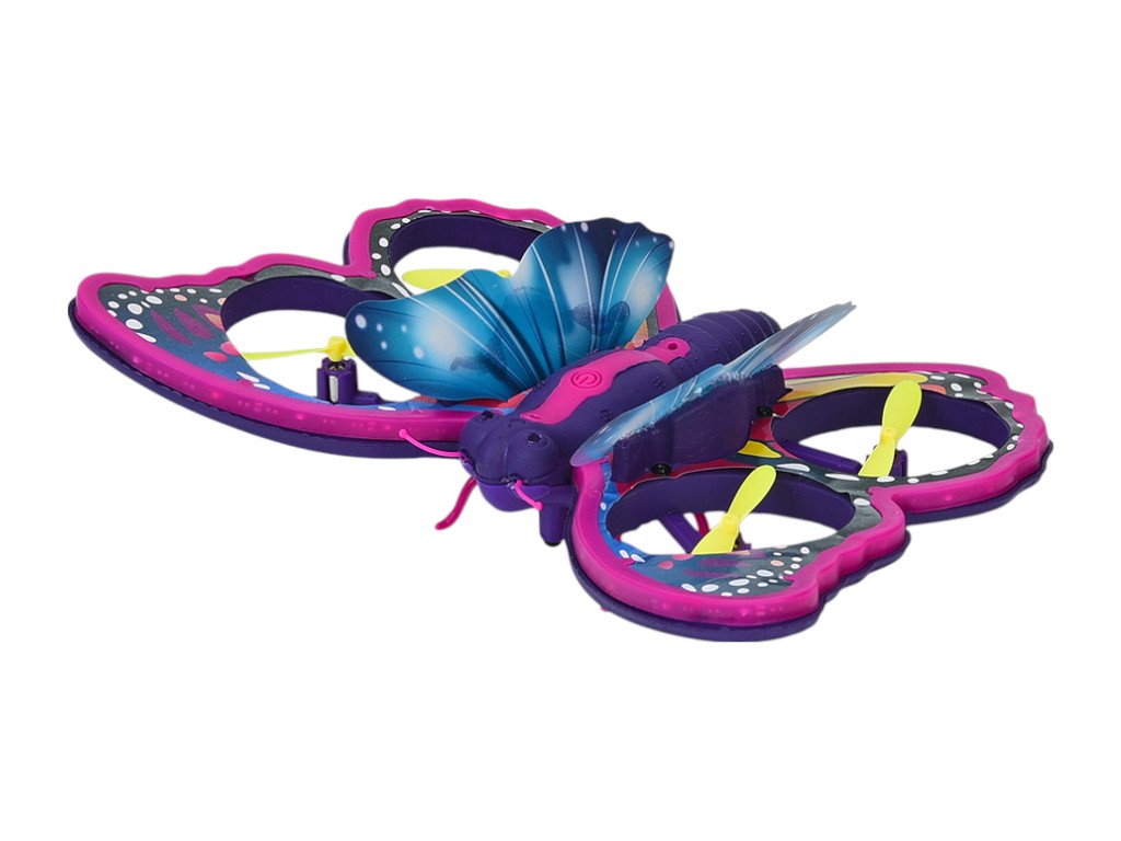 Іграшка квадрокоптер метелик Butterfly Drone 4D-V40, 21,5 см, світиться, акумулятор і пульт