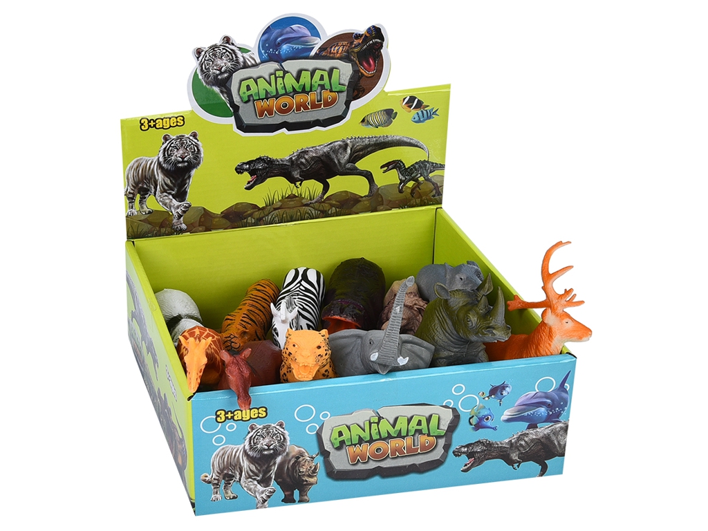 Фігурки ігрові динозаври та дикі тварини, 2 види, 8 см, BabyToys 564A-C (ціна за 1шт)
