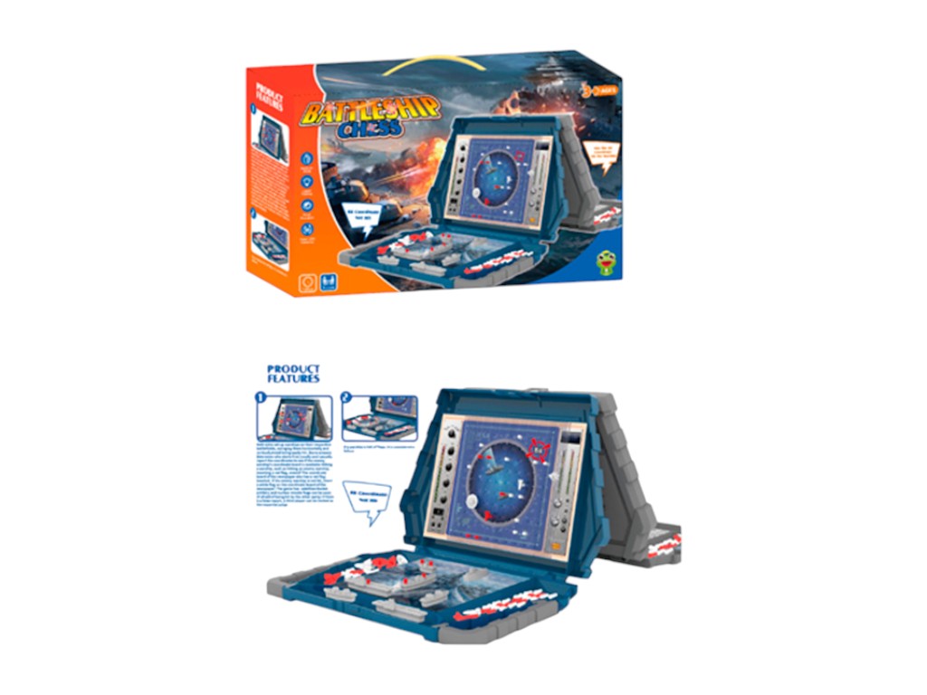 Настольная игра «Морской бой» 595-21, 2 игровых поля, пластик, 36,5×22,5×9,5 см