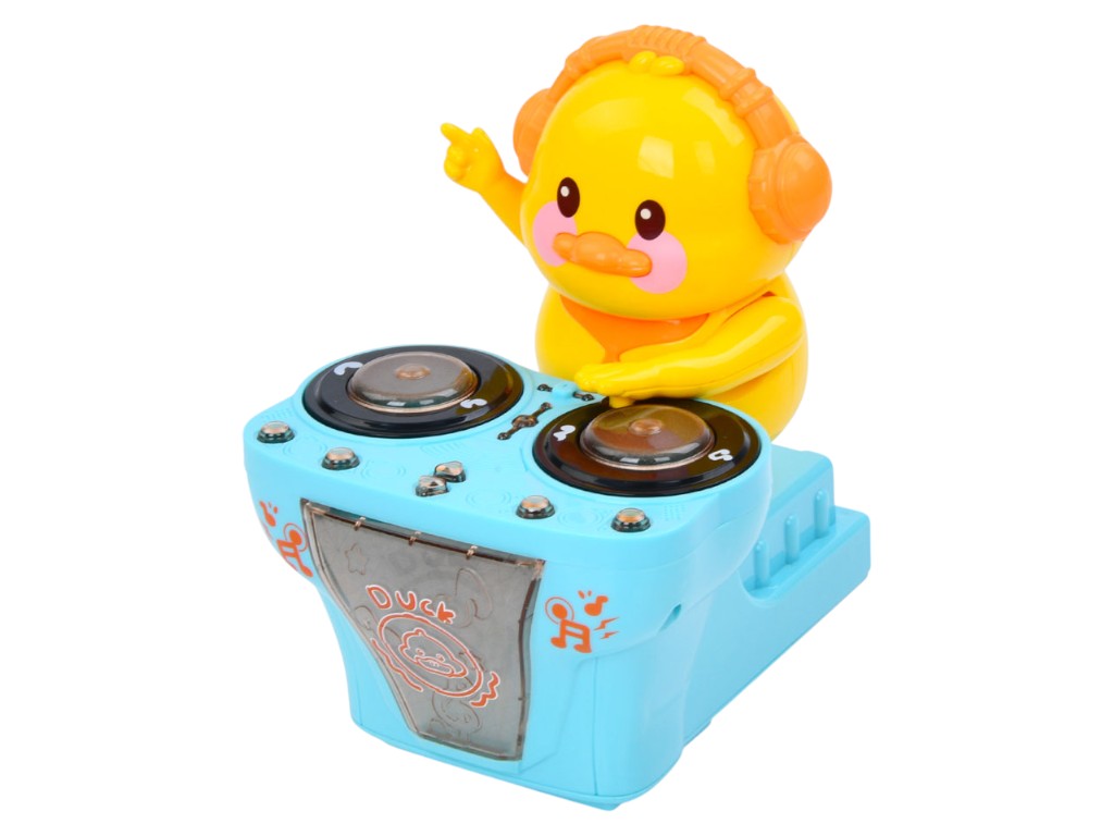 Музыкальная игрушка утенок-диджей, свет, музыка, движение
