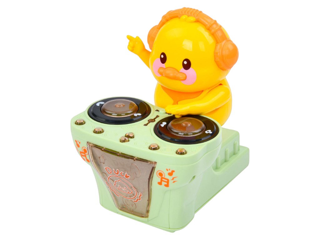 Музыкальная игрушка утенок-диджей, свет, музыка, движение