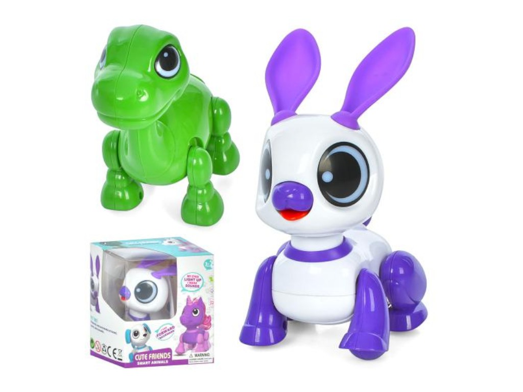 Игрушка животное 8332A-8333A, движется, светится и звучит, 2 вида (цена за 1шт.)