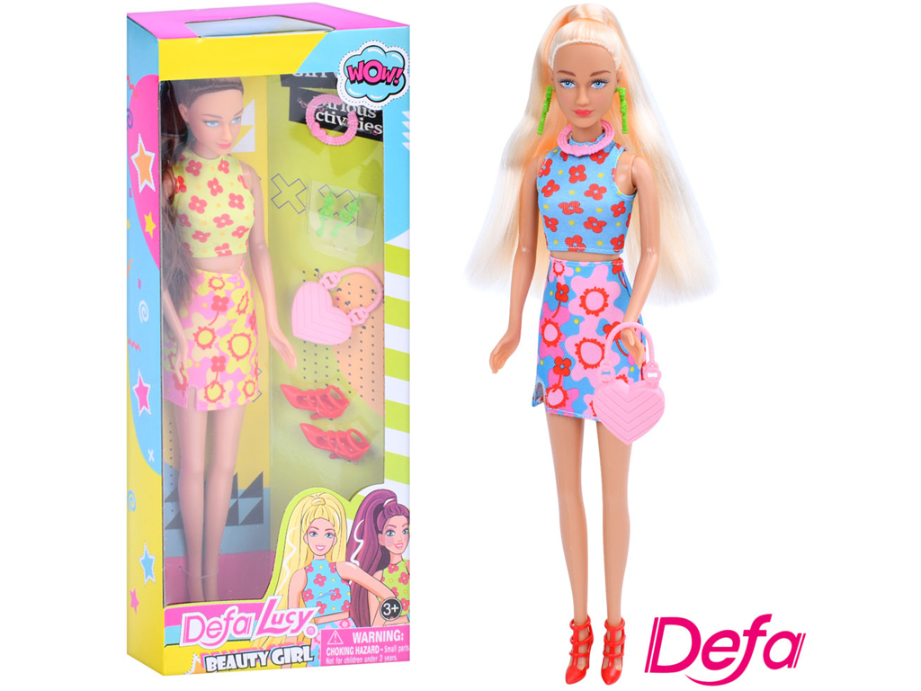 Лялька з аксесуарами Defa Lucy 8511, 29 см, сумка та прикраси