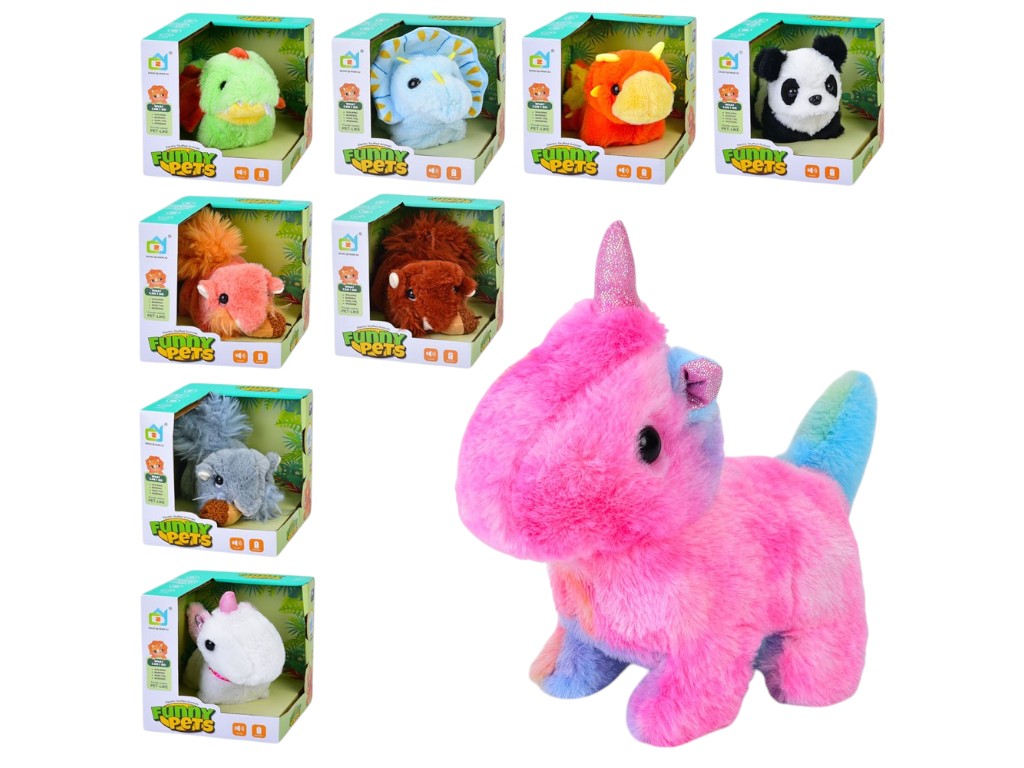 Игрушка мягкая интерактивная Funny Pets, 17 см, ходит и издает звуки