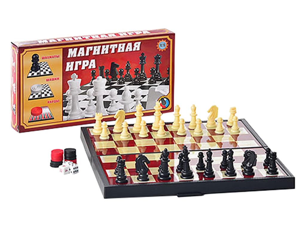 Шахи магнітні 3в1. Metr+ 9831 S