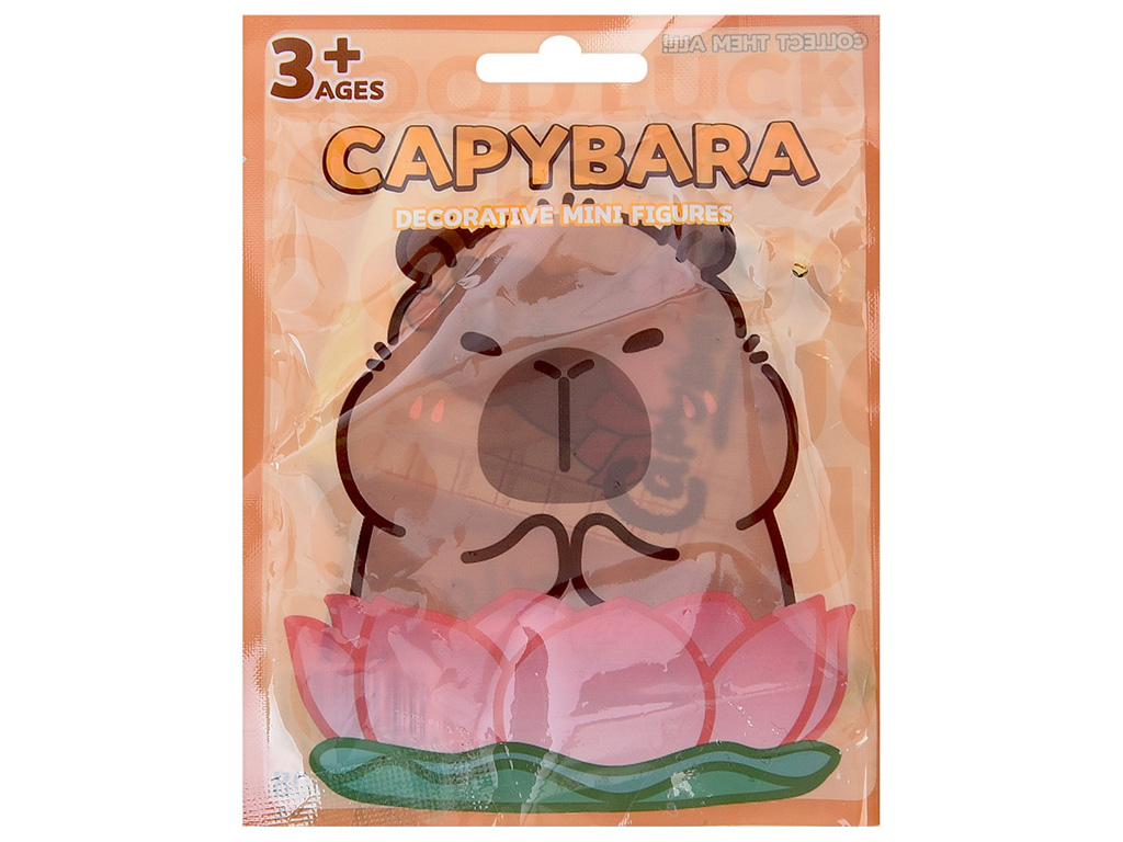 Фигурки-сюрприз капибара с карточками 99508, 4см, микс видов