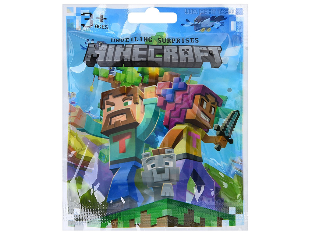 Фігурки-сюрприз з картками Minecraft, 5,5 см., мікс видів (ціна за 1шт.)