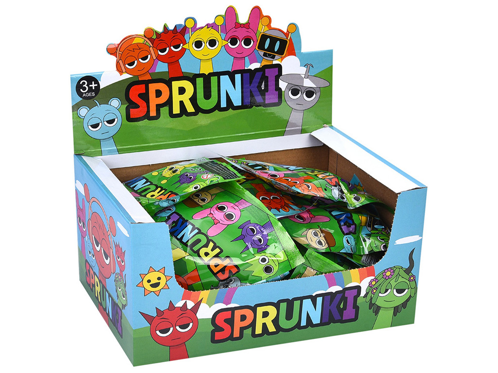 Фигурки-сюрприз Sprunki с карточками 99514, микс видов; (цена за 1шт)