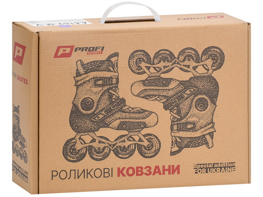Ролики розсувні Profi A 4162-M-BL, розмір 35-38, устілка 21,5 см, колеса ПУ 68 мм