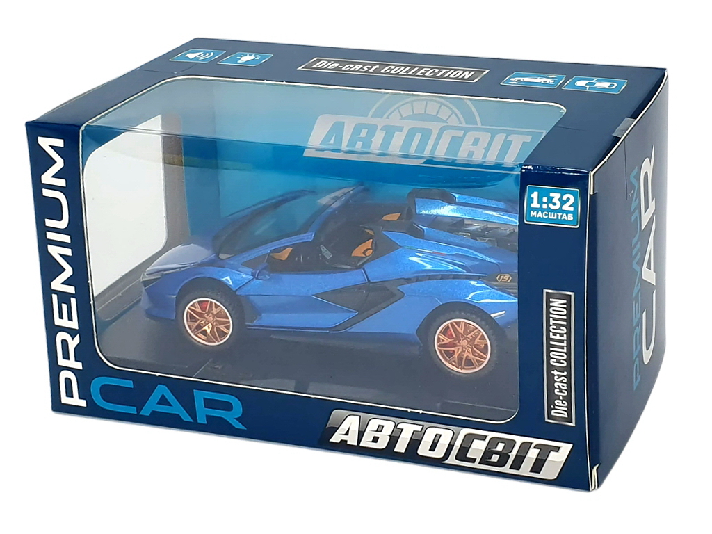 Машина металлическая инерционная Premium AP-1804, 15 см, свет и звук, АвтоСвіт