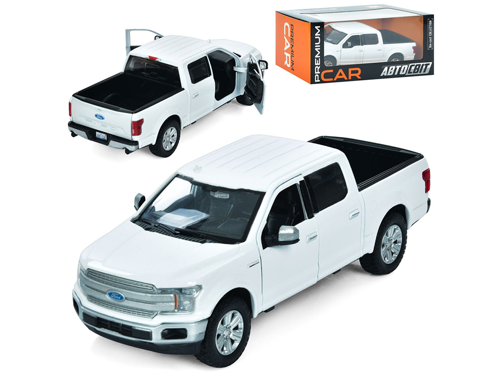 Машинка металлическая Ford F-150 2019, AP-1951, 24 см, открывающаяся дверь, АвтоМир