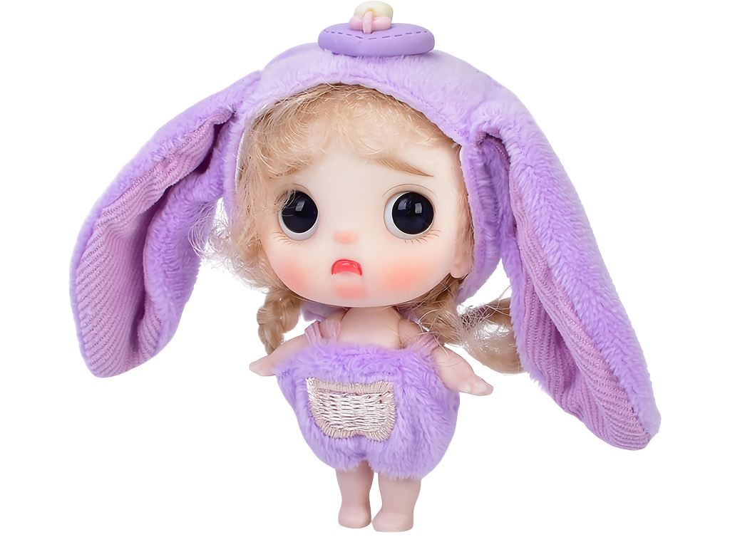 Кукла в костюме зайчика, 9 см, 4 вида