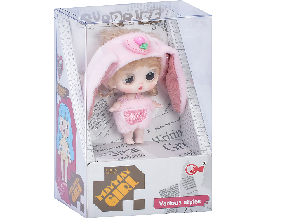 Кукла в костюме зайчика, 9 см, 4 вида