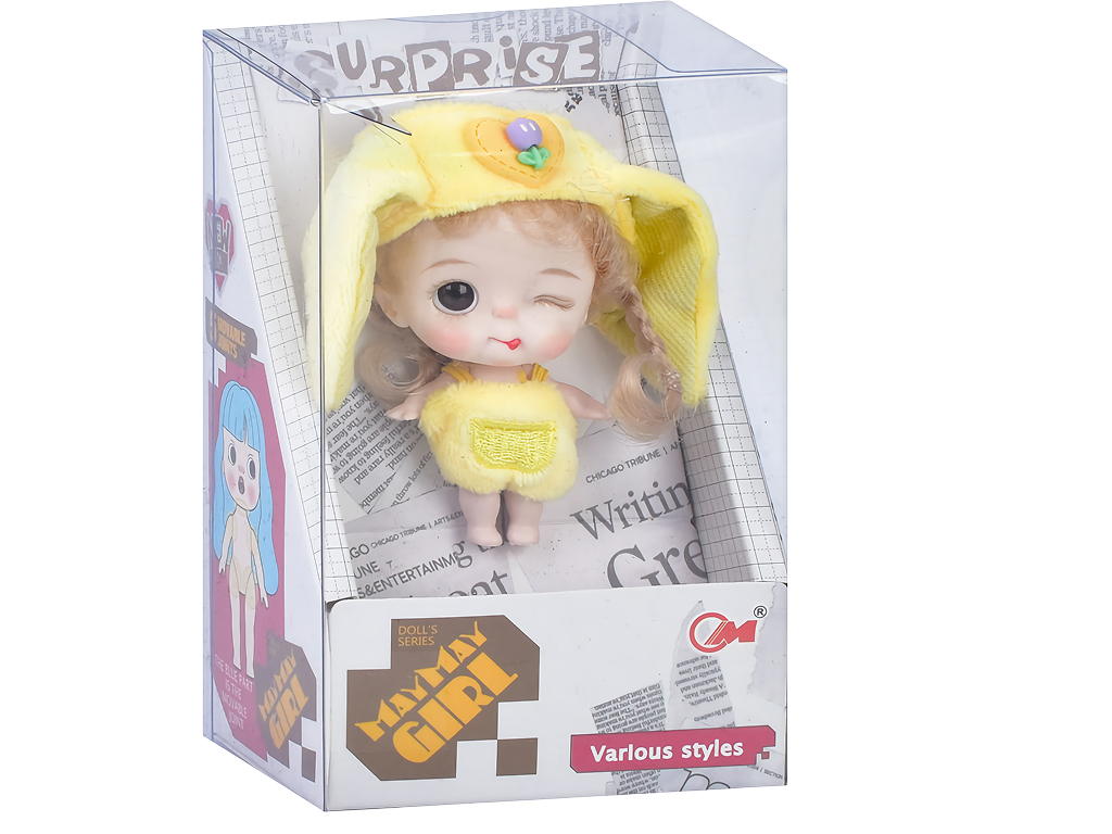 Кукла в костюме зайчика, 9 см, 4 вида