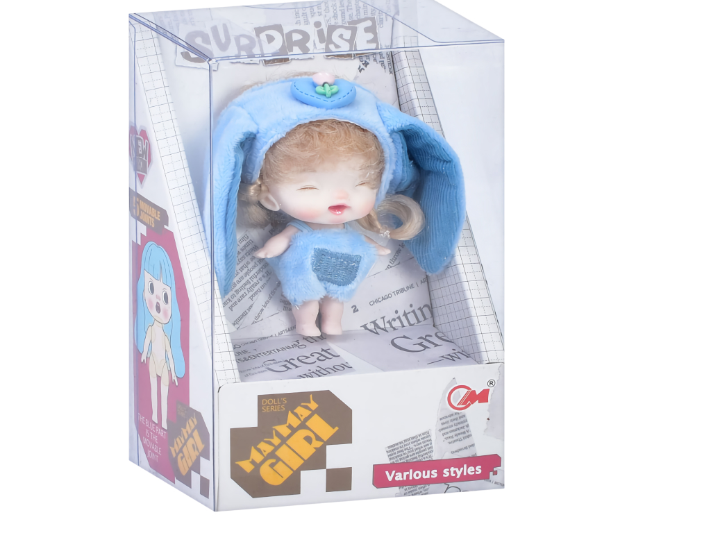 Кукла в костюме зайчика, 9 см, 4 вида