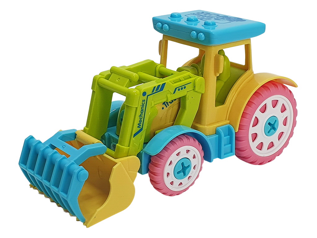 Конструктор на шурупах Трактор-Сільгосптехніка BT-2238, з викруткою, BabyToys