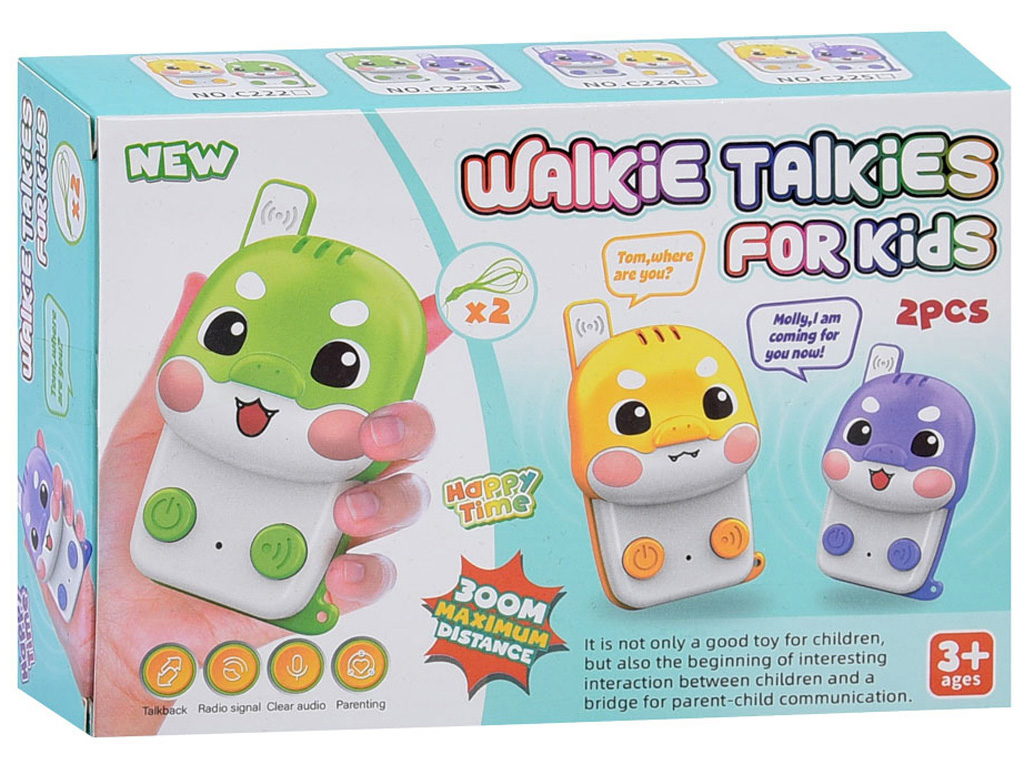 Рация игровая C222–C223, 2 шт., 11,5 см, 2 вида