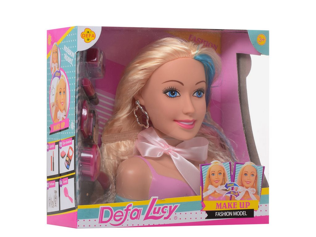 Кукла Голова для причесок и макияжа 17 см. Defa Lucy 8401