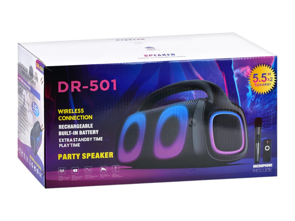 Колонка аккумуляторная Bluetooth DR-501