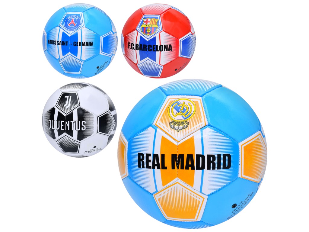 Мяч футбольный клубный Football Clubs, размер 5, ПВХ 1,6 мм, дизайн клубов