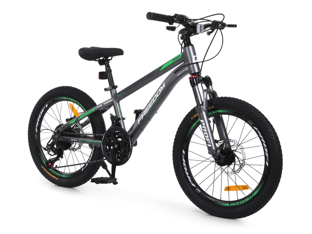 Велосипед Profi Freedom FD-2002, алюмінієва рама, колеса 20 дюймів, Shimano 21 швидкість