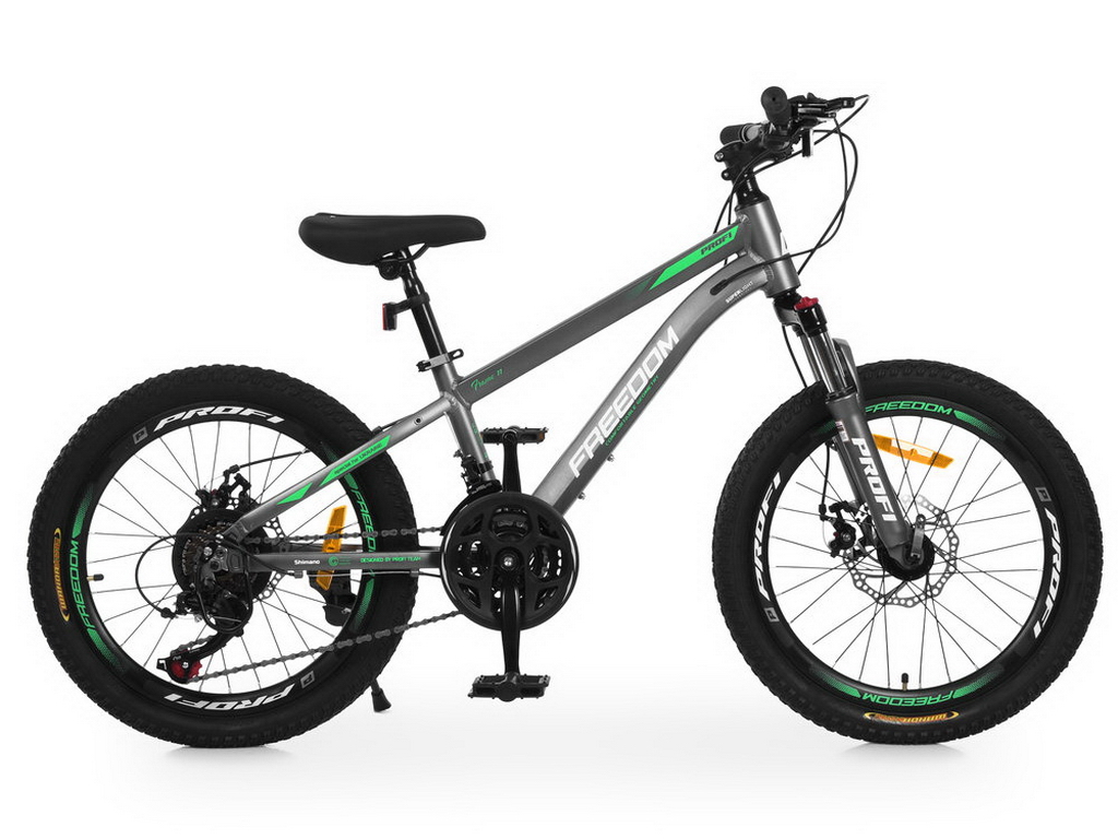 Велосипед Profi Freedom FD-2002, алюмінієва рама, колеса 20 дюймів, Shimano 21 швидкість