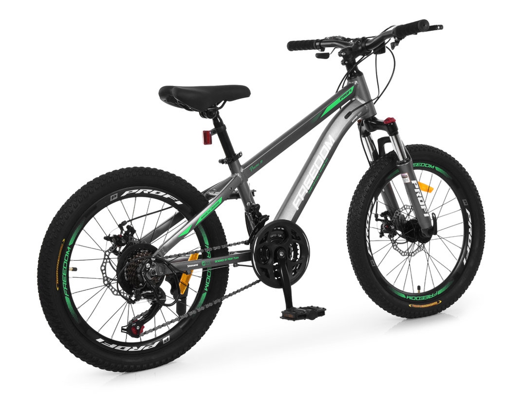 Велосипед Profi Freedom FD-2002, алюмінієва рама, колеса 20 дюймів, Shimano 21 швидкість