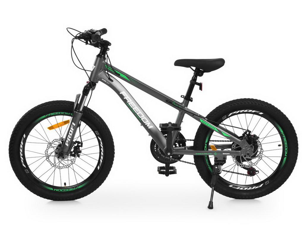 Велосипед Profi Freedom FD-2002, алюмінієва рама, колеса 20 дюймів, Shimano 21 швидкість