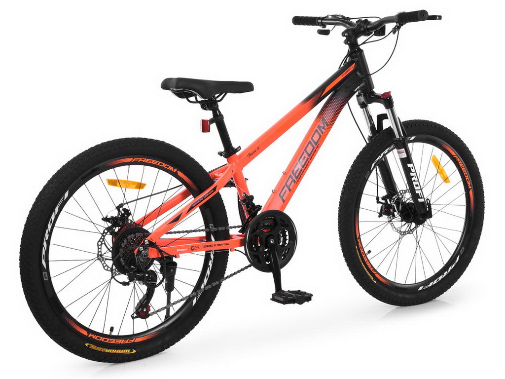 Велосипед Profi Freedom FD-2404, алюмінієва рама, колеса 24 дюйми, Shimano 21 швидкість