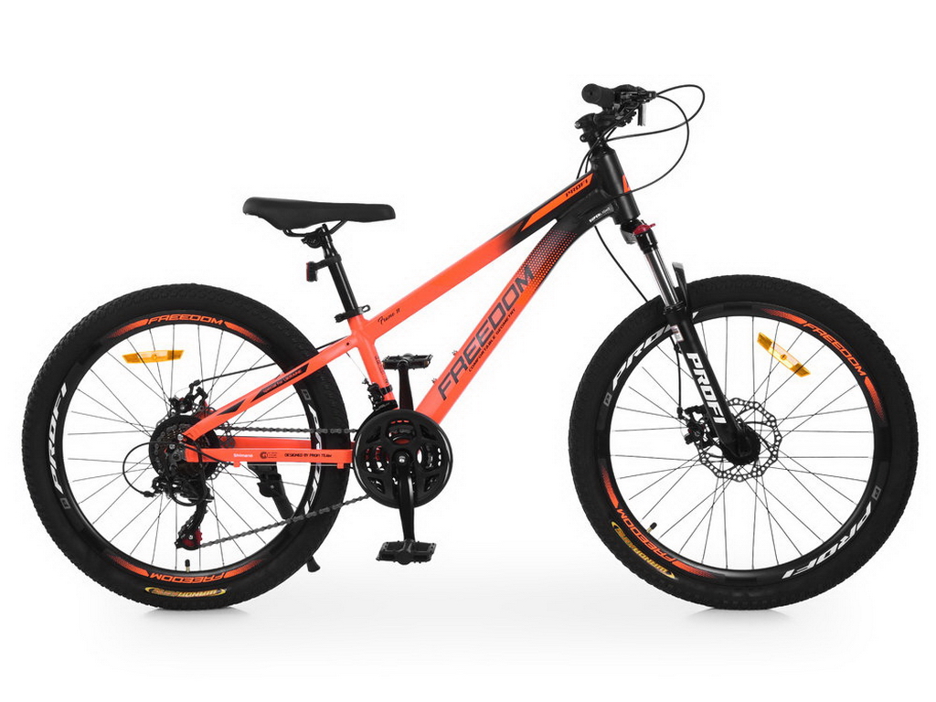 Велосипед Profi Freedom FD-2404, алюмінієва рама, колеса 24 дюйми, Shimano 21 швидкість