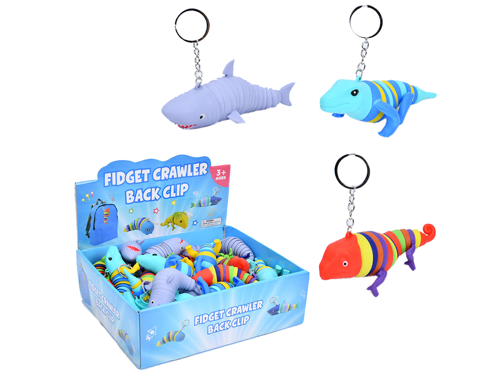 Игрушка антистресс подвижная Ящерица/Акула FG231109009Q, 3 вида (цена за 1шт)