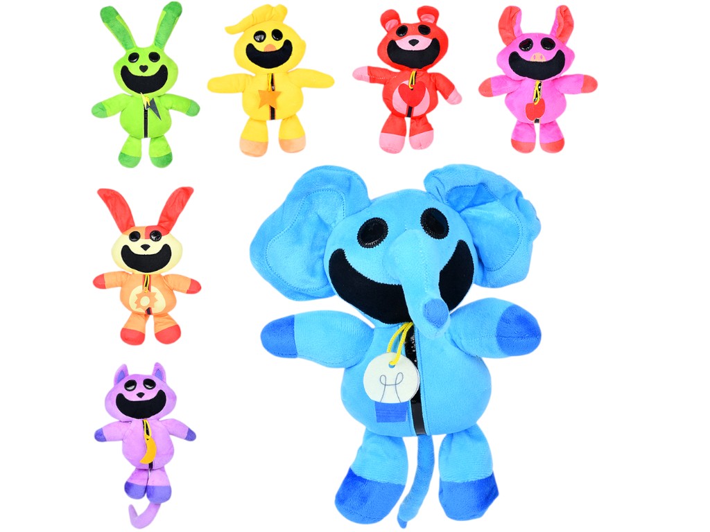 Игрушка мягкая Улыбающееся животное, микс видов (цена за 1 шт)
