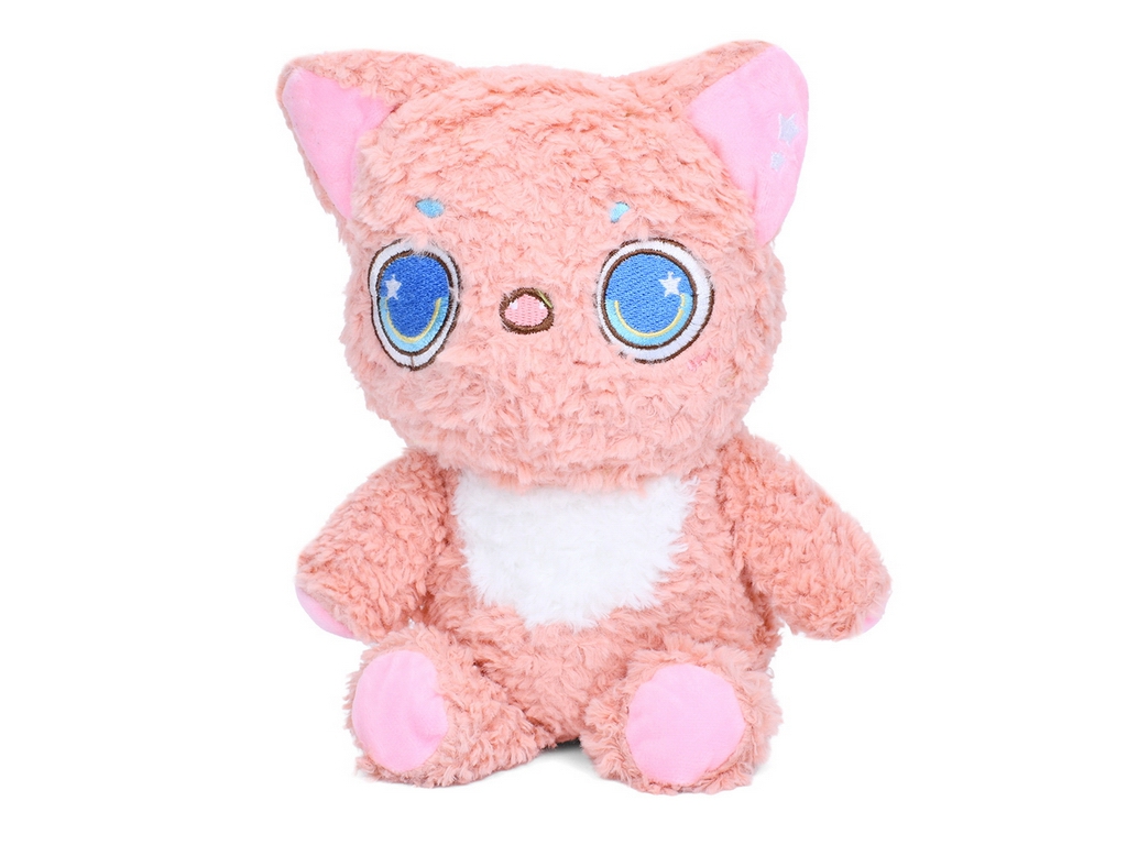 Мягкая игрушка Кудрявый кот 24 см, пушистая текстильная, 4 вида, FG Toys