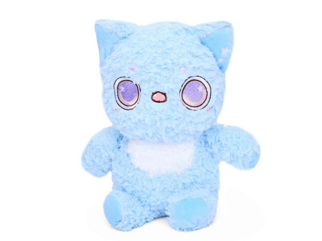 Мягкая игрушка Кудрявый кот 24 см, пушистая текстильная, 4 вида, FG Toys