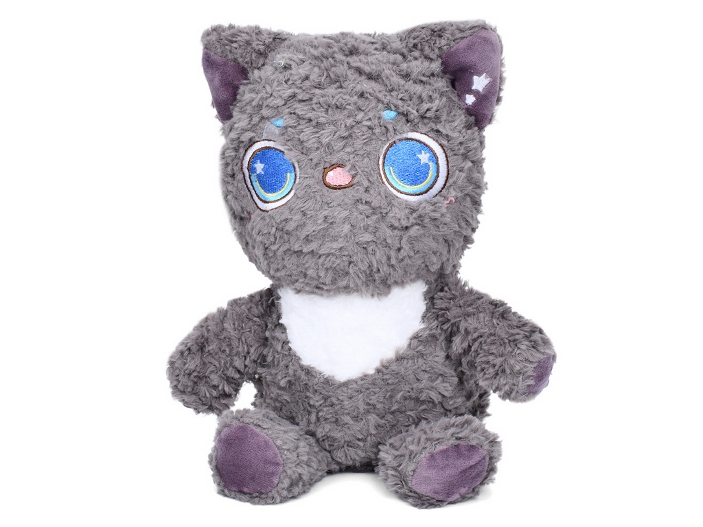 Мягкая игрушка Кудрявый кот 24 см, пушистая текстильная, 4 вида, FG Toys