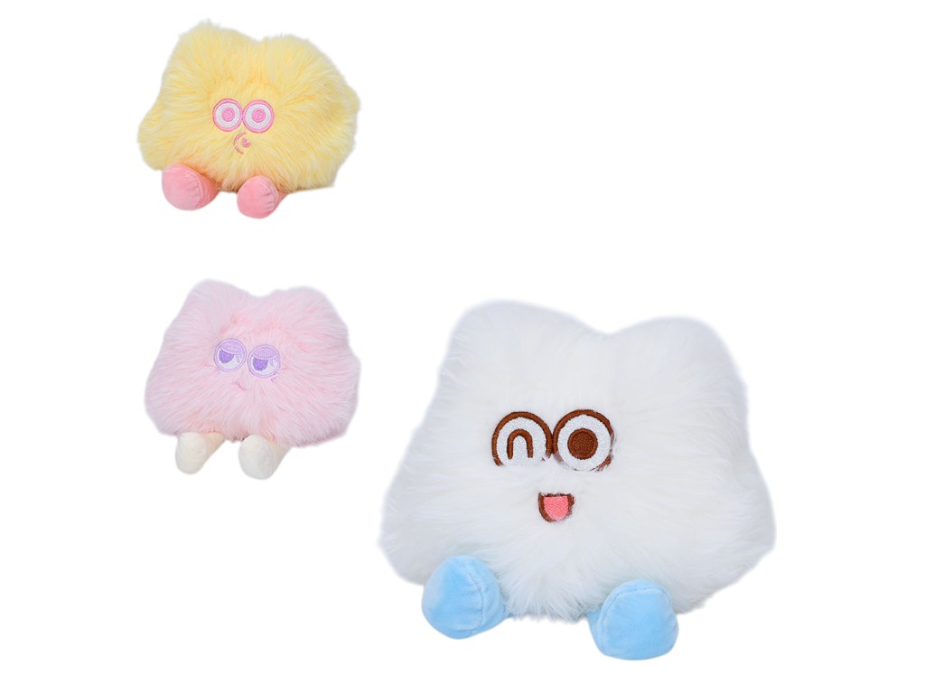 М'яка іграшка Монстр 21 см, пухнаста текстильна, 3 кольори, Limo Toy