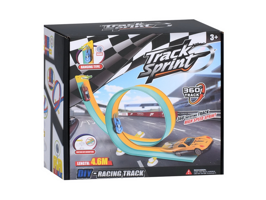 Трек гоночный Track Sprint GD899-12, 460 см, петля 360°, 4 машинки, 2 полосы