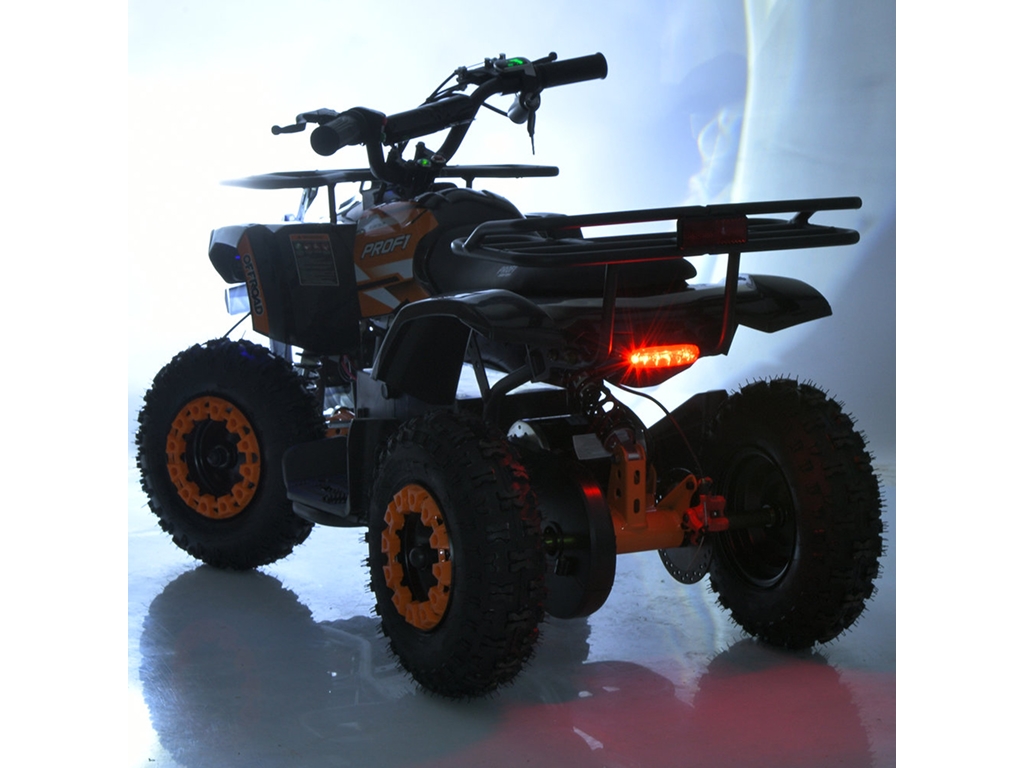 Квадроцикл электрический HB-ATV1000AS-2-7, черно-оранжевый, 1000W, 36V