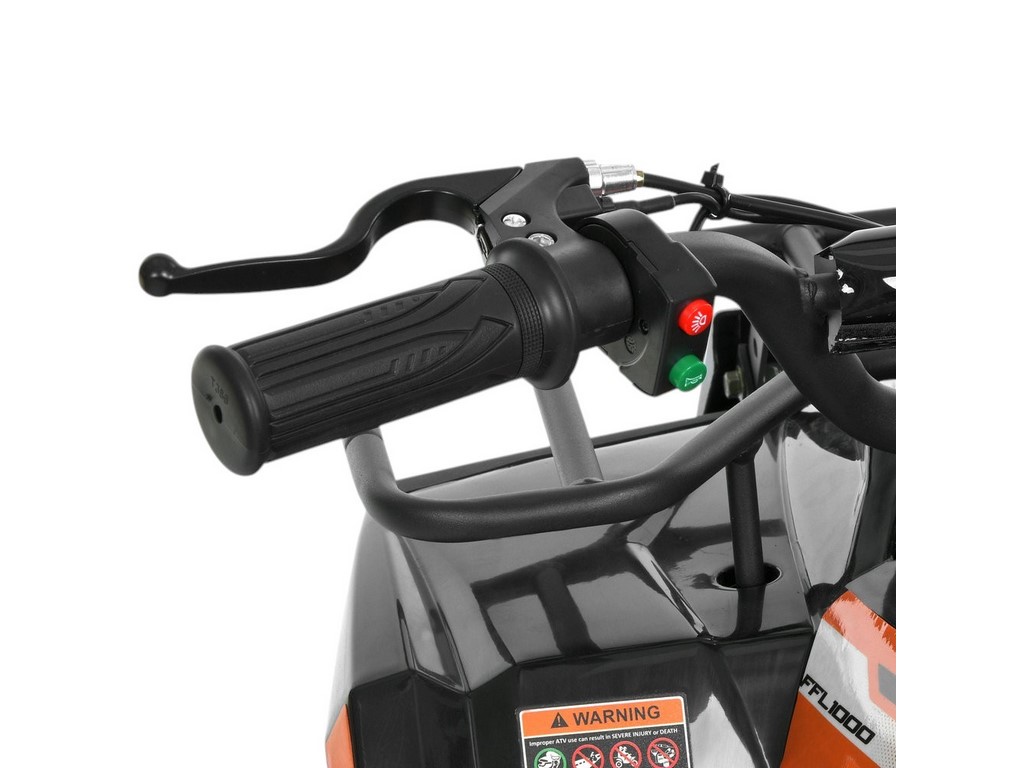 Квадроцикл электрический HB-ATV1000AS-2-7, черно-оранжевый, 1000W, 36V