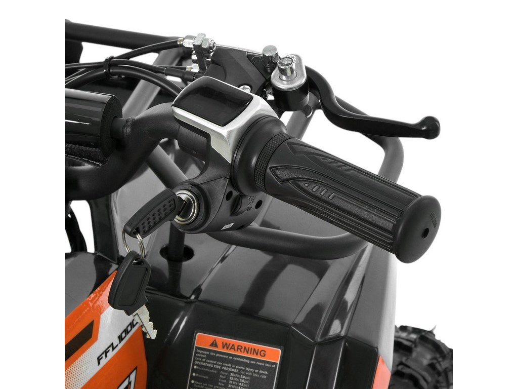 Квадроцикл электрический HB-ATV1000AS-2-7, черно-оранжевый, 1000W, 36V